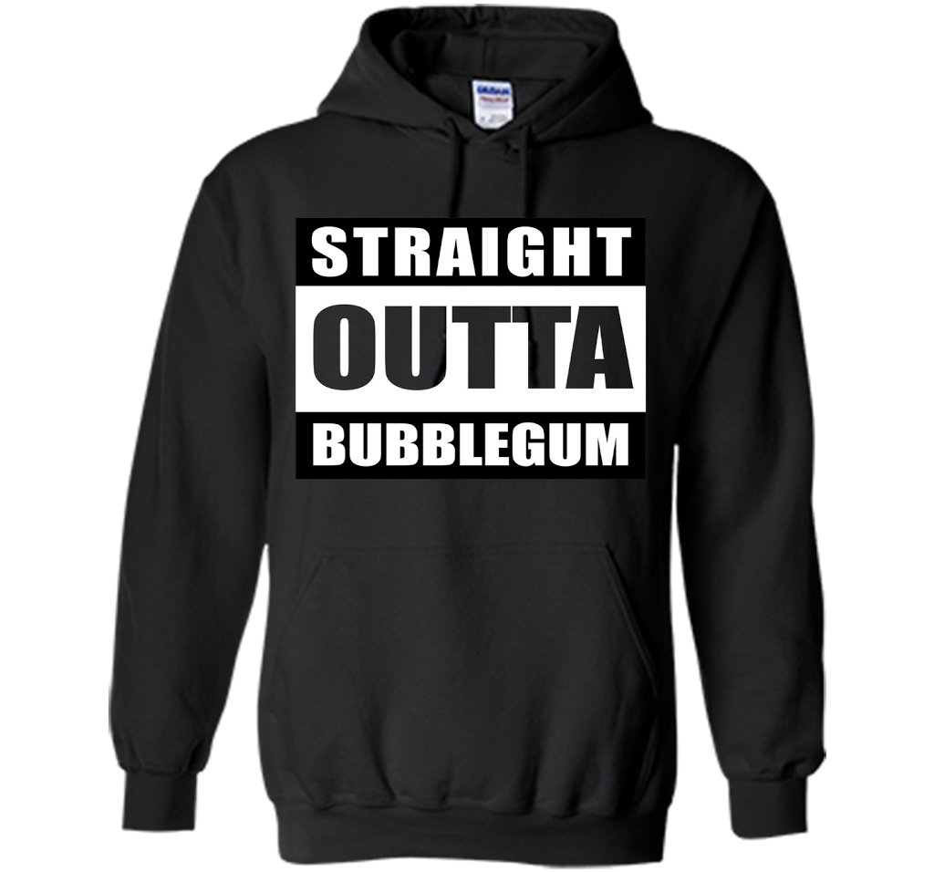 Straight Outta Bubblegum Action Movie Quote T-Shirt t-shirt Black