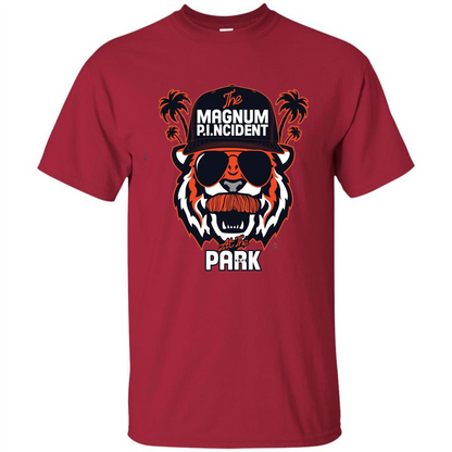 The Magnum P.I.NCIDENT At The Park T-shirt Cardinal