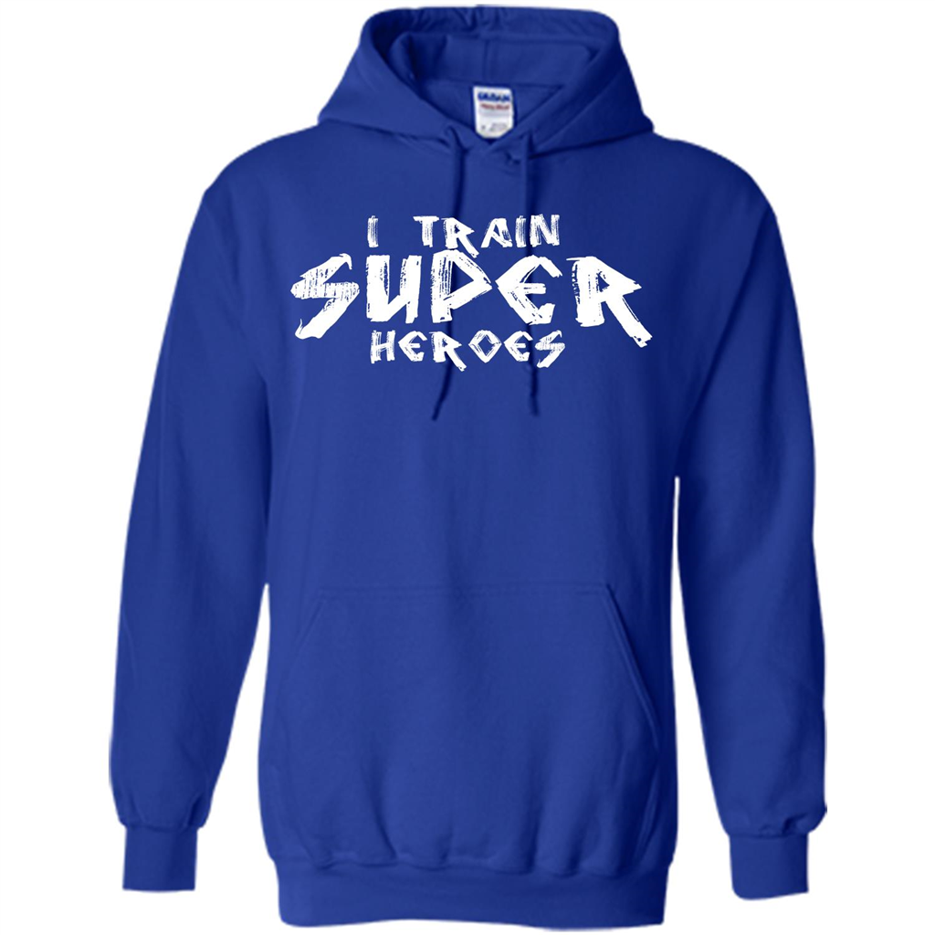 I Train Super Heroes T-shirt Royal