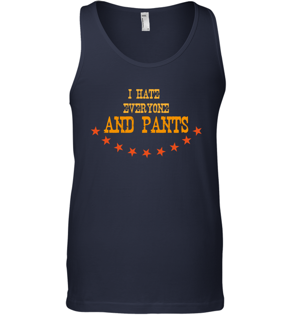 I Hate Everyone And Plant Shirt Tank Top Tank Top Navy