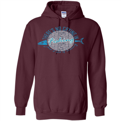 Fishing T-shirt No Crying Fishing Maroon