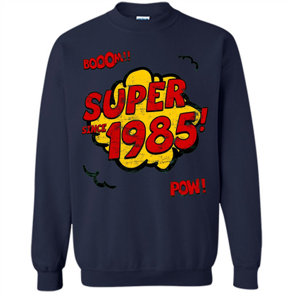 Birthday Gift T-shirt Super Since 1985 Navy