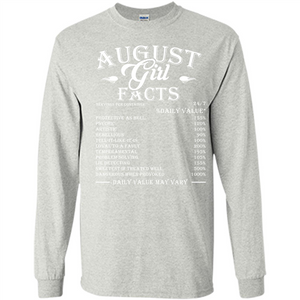 August Girl Facts T-shirt