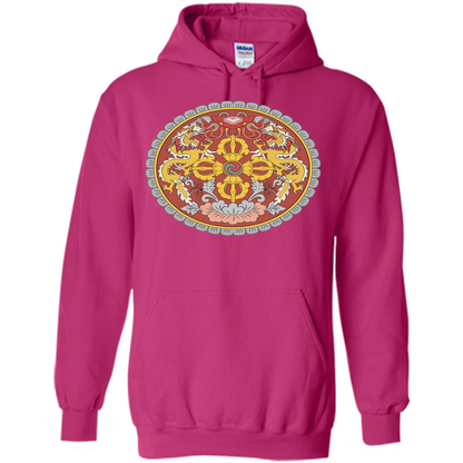 Emblem Of Bhutan T-shirt Heliconia
