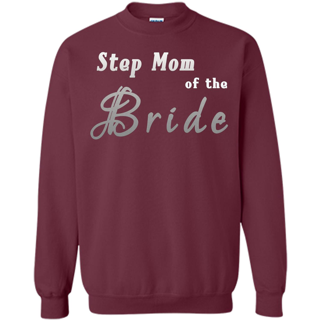 Bride's Step Mom T-shirt - New Step Mother Of Bride Maroon