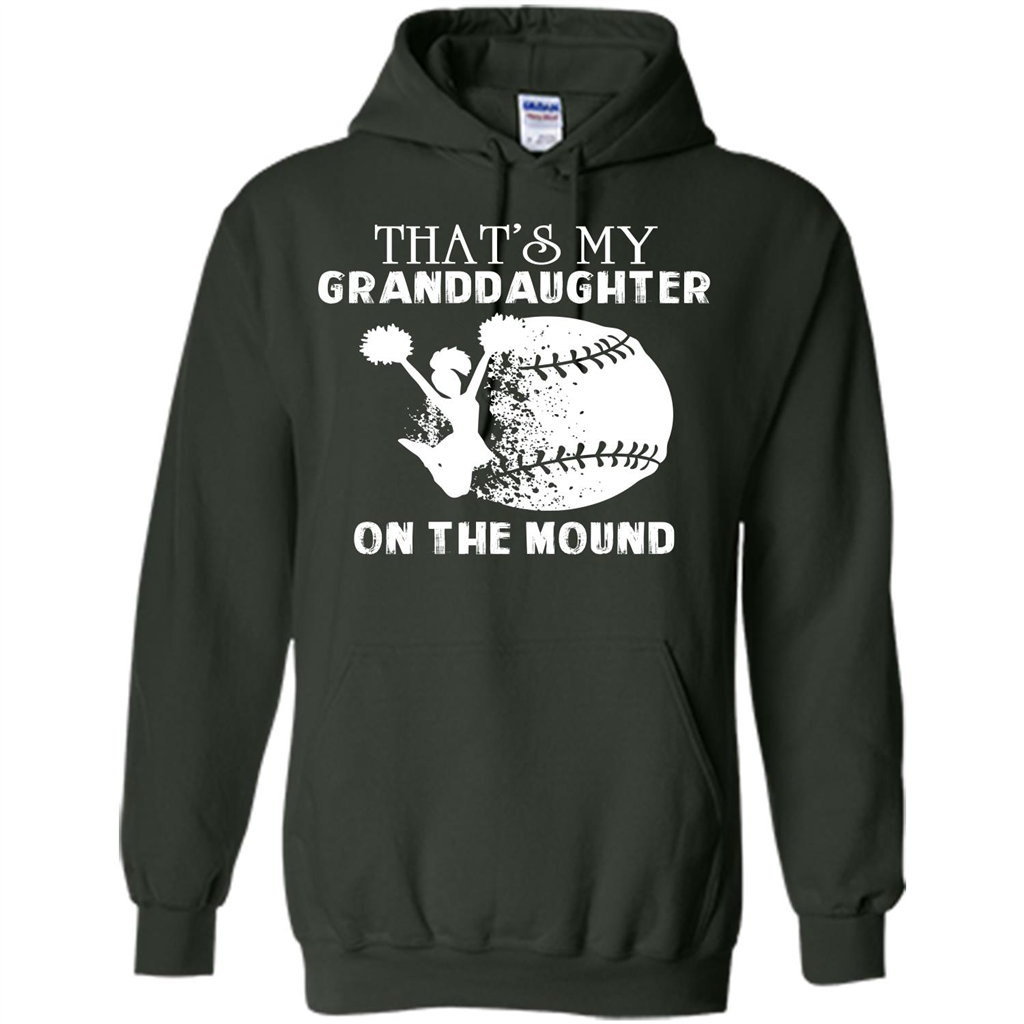 Baseball T-shirt That’s My Granddaughter On The Mound Forest Green