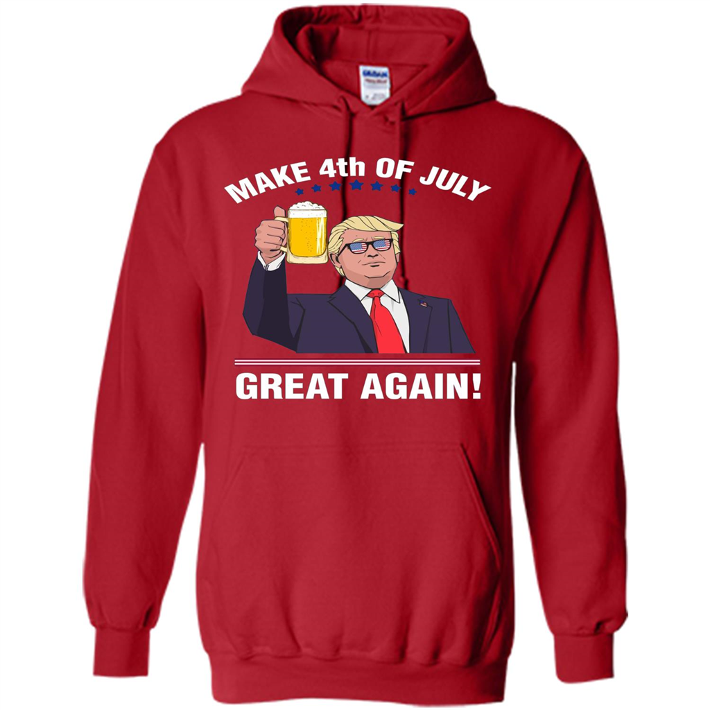American T-shirt Make 4th Of July Great Again Red