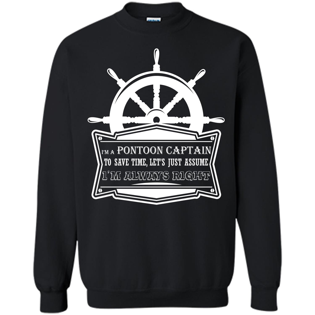 I'm A Pontoon Captain T-shirt Black