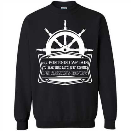 I'm A Pontoon Captain T-shirt Black