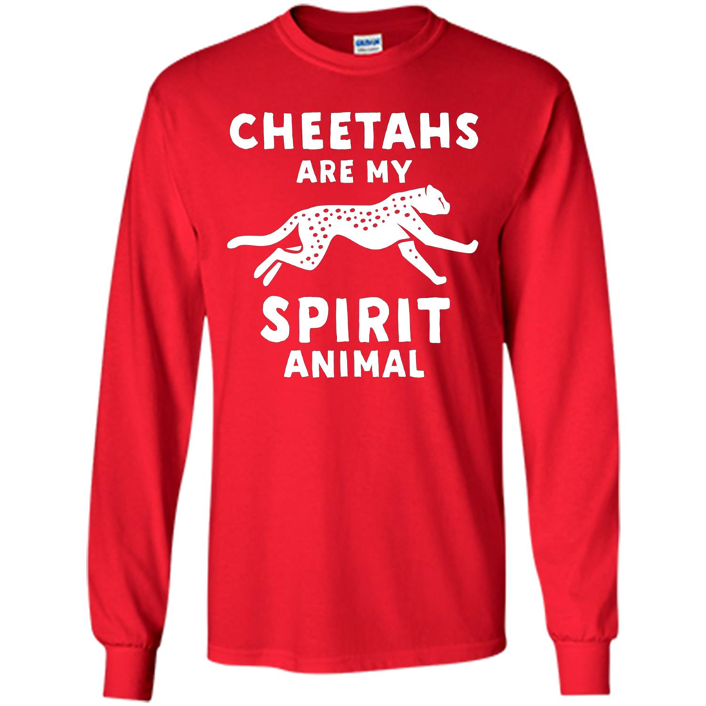 Cheetahs Are My Spirit Animal T-shirt Red