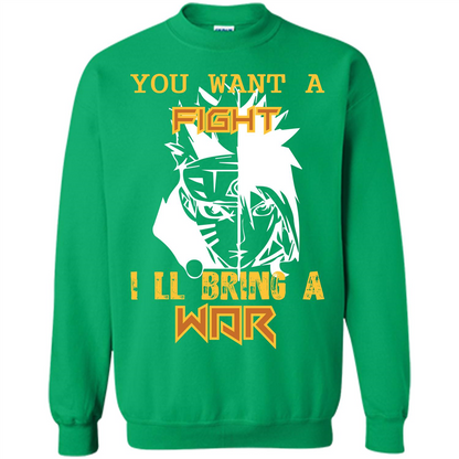 Movie T-shirt You Want A Fight I_Ñéll Bring A War Irish Green