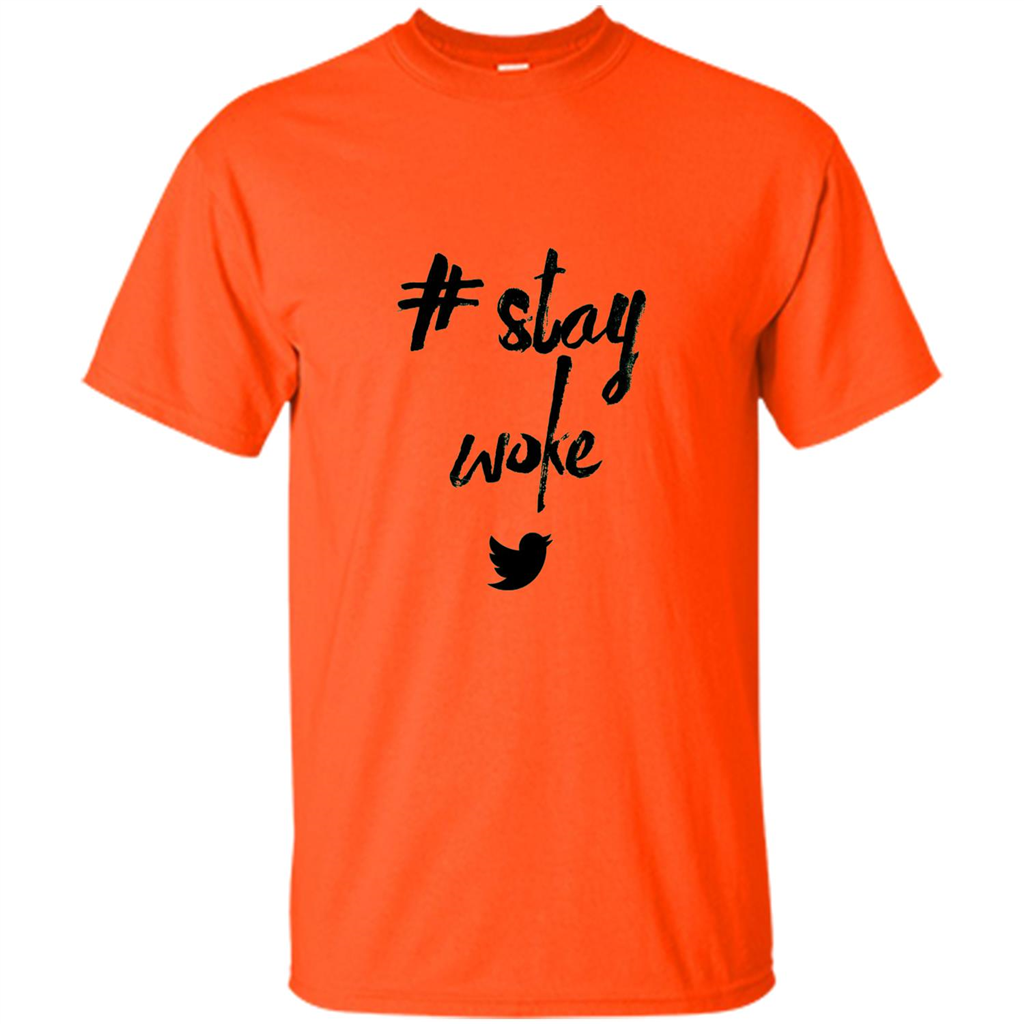 Black Lives Matter T-Shirt Stay Woke Orange