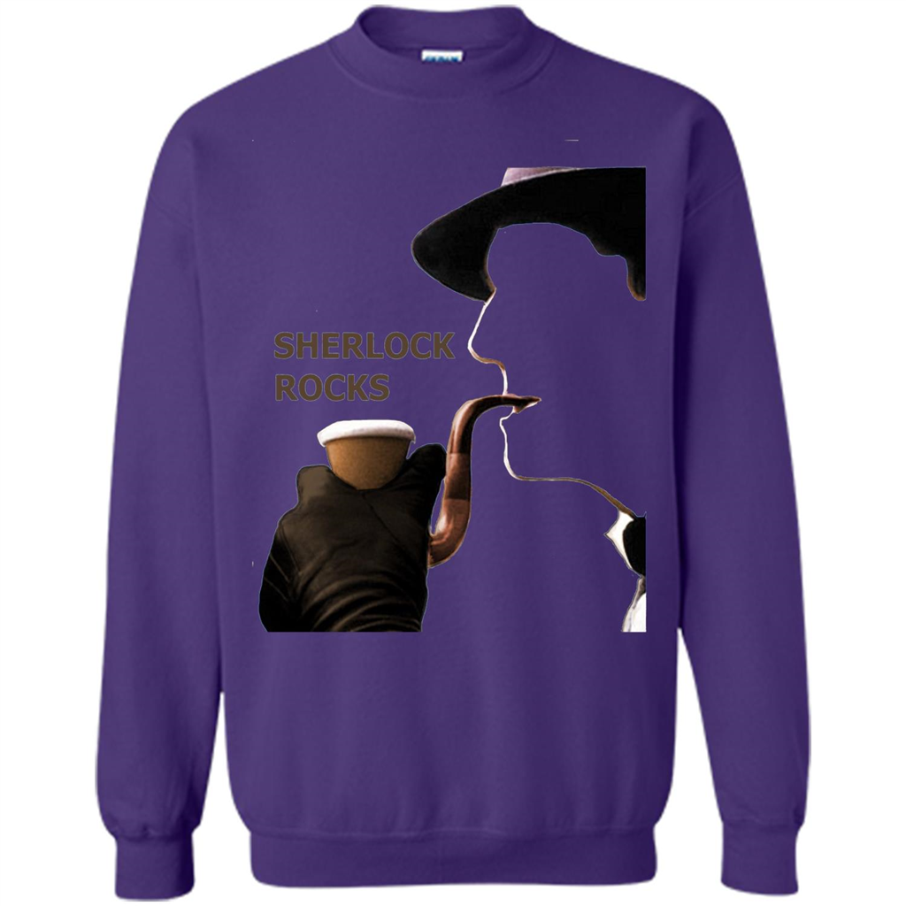 Sherlock Rocks T-shirt Purple