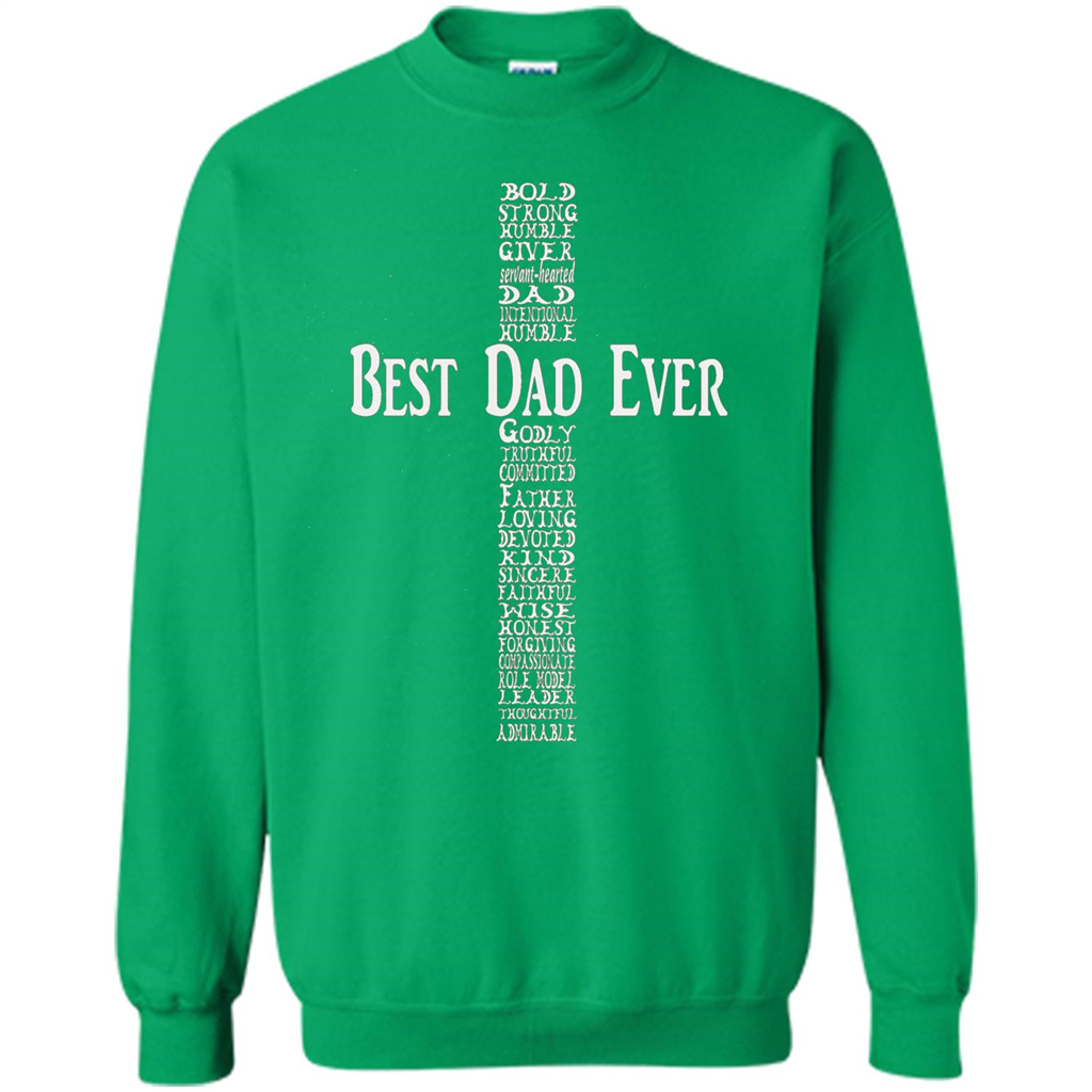 Mens Fathers Day T-shirt Christian Dad Irish Green