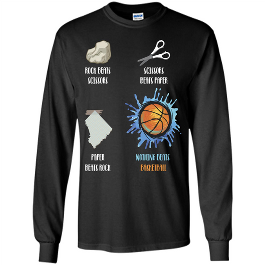 Baskettball T-shirt Nothing Beats Basketball Black