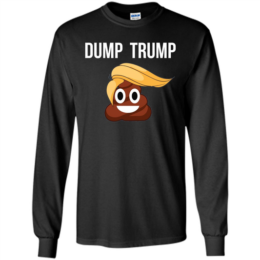 Dump Trump - Poop Emoji T-shirt Black