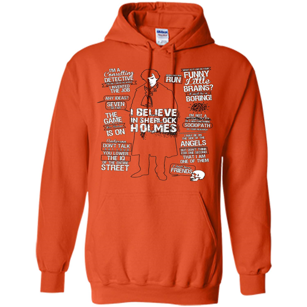 Detective Quotes To A Great Mind Nothing Is Little T-shirt Orange