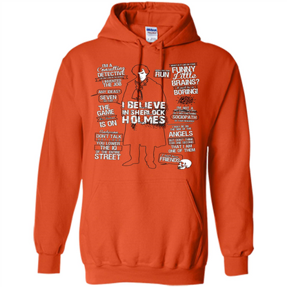 Detective Quotes To A Great Mind Nothing Is Little T-shirt Orange