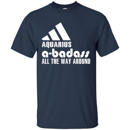 Aquarius A-Badass All The Way Around T-shirt Navy