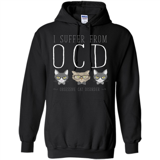 Cat Lover. I Suffer From OCD ( Obsessive Cat Disorder ) T-shirt Black