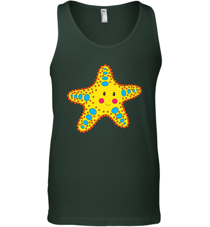 Starfish Summer Beaches Shirt Tank Top Tank Top Forest Green