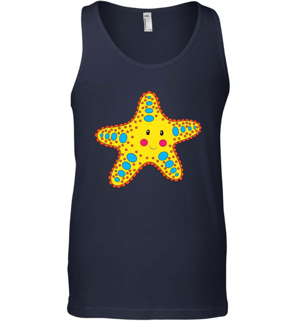 Starfish Summer Beaches Shirt Tank Top Tank Top Navy
