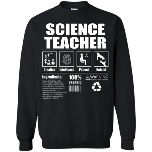 Science Teacher T-shirt Science Teacher Facts T-shirt Black