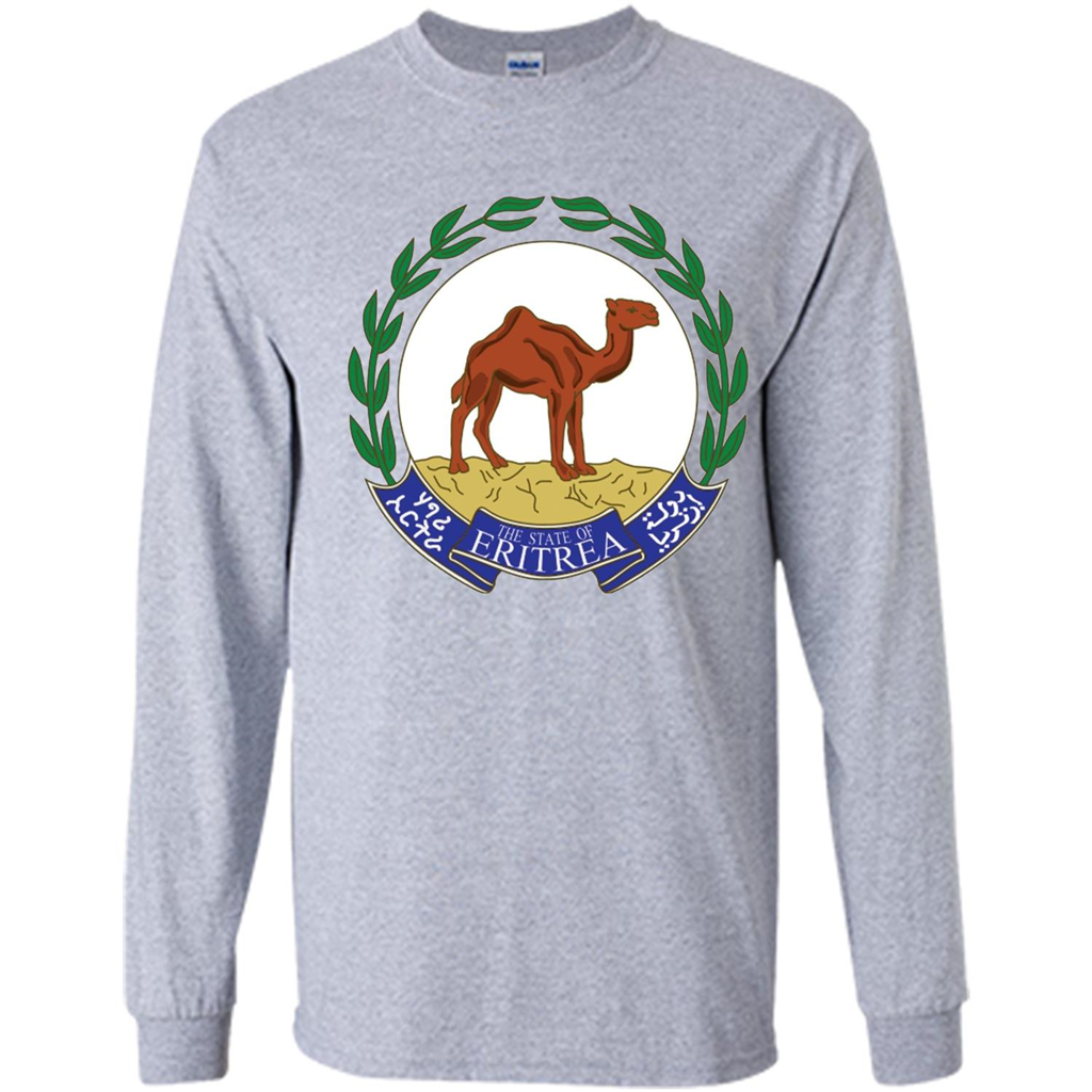 Eritrea Emblem T-shirt National Heritage Pride Sport Grey