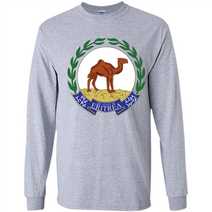 Eritrea Emblem T-shirt National Heritage Pride Sport Grey