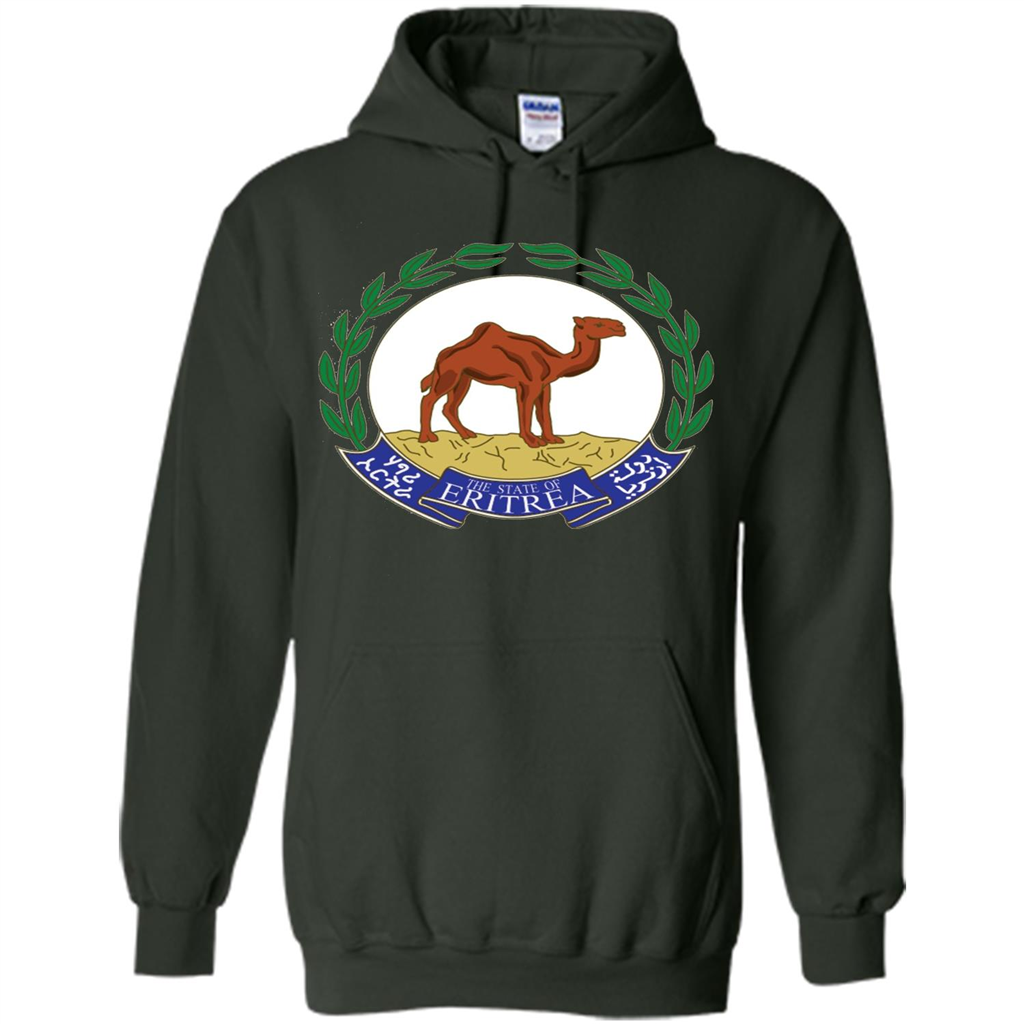 Eritrea Emblem T-shirt National Heritage Pride Forest Green