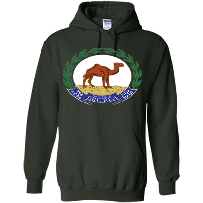 Eritrea Emblem T-shirt National Heritage Pride Forest Green