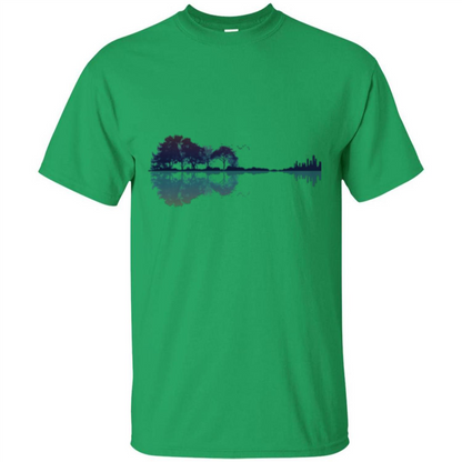 Nature Guitar T-shirt Guitar Lover T-shirt Irish Green