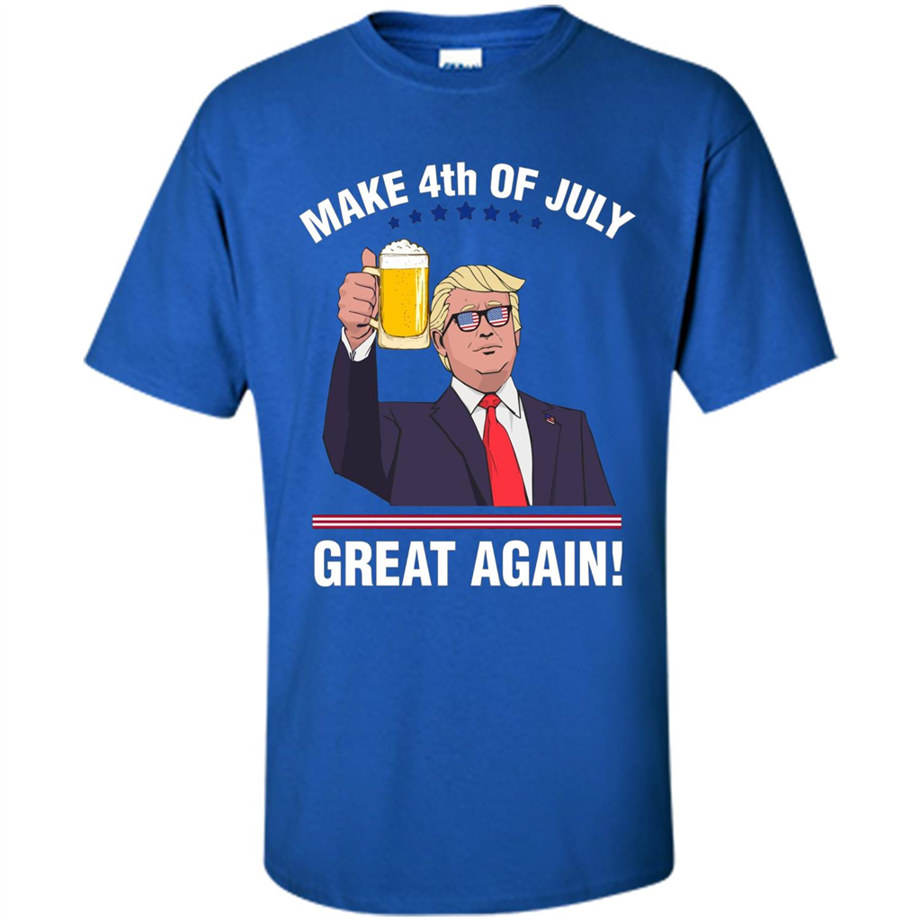 American T-shirt Make 4th Of July Great Again Royal