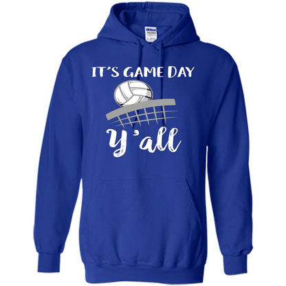 Volleyball Lovers T-shirt It's Game Day Y'all Tshirt Royal