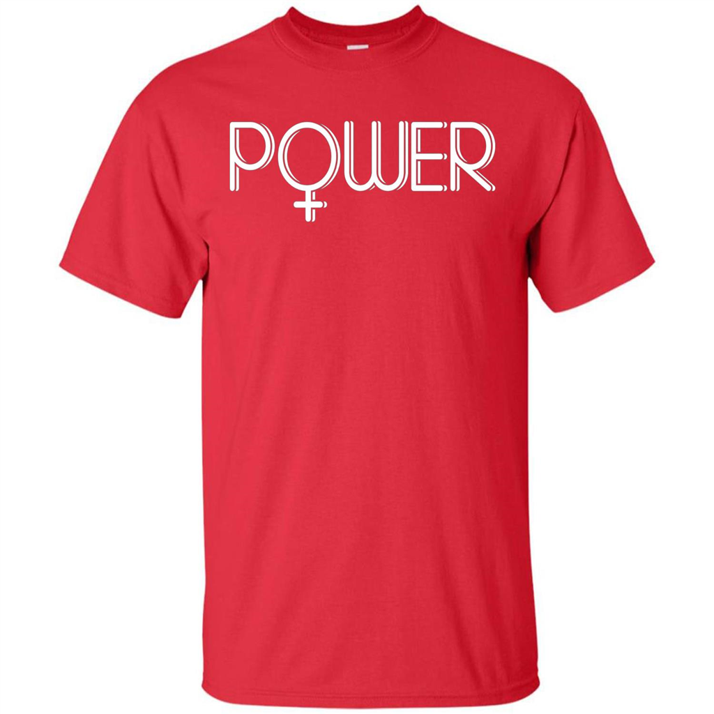 Woman Power Female Symbol Feminist T-Shirt Red