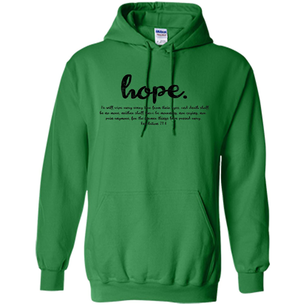Hope Inspiration Tshirt With Bible Quote Irish Green