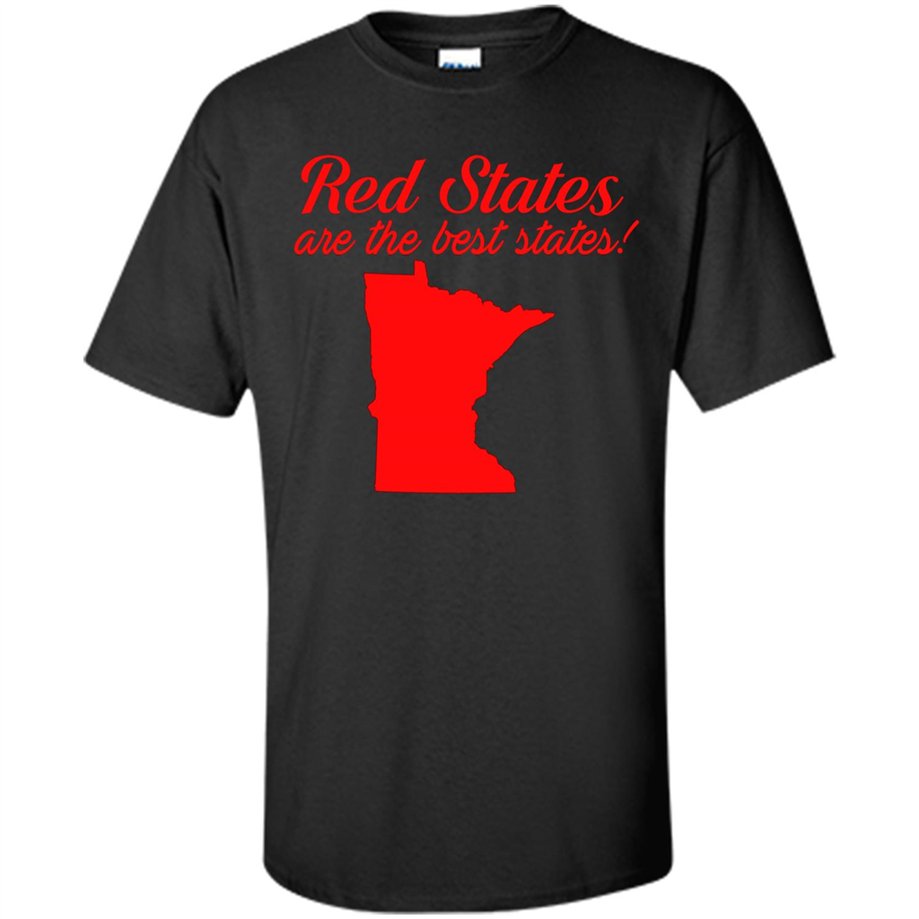 Minnesota T-Shirt Red States Are The Best States Black
