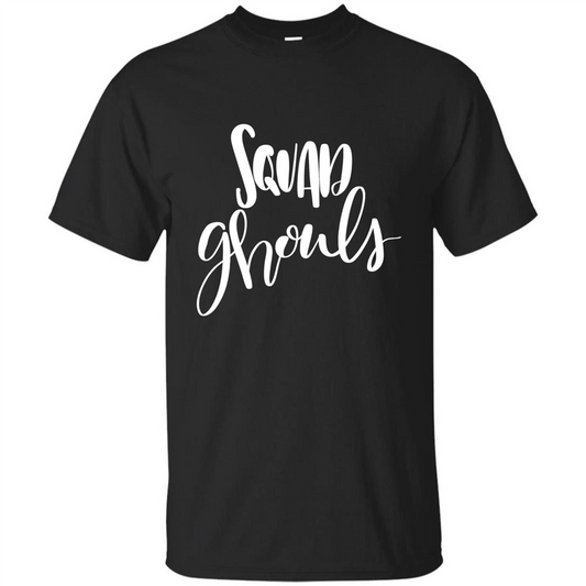 Squad Ghouls T-Shirt Halloween Funny Ghost Costume T-shirt Black