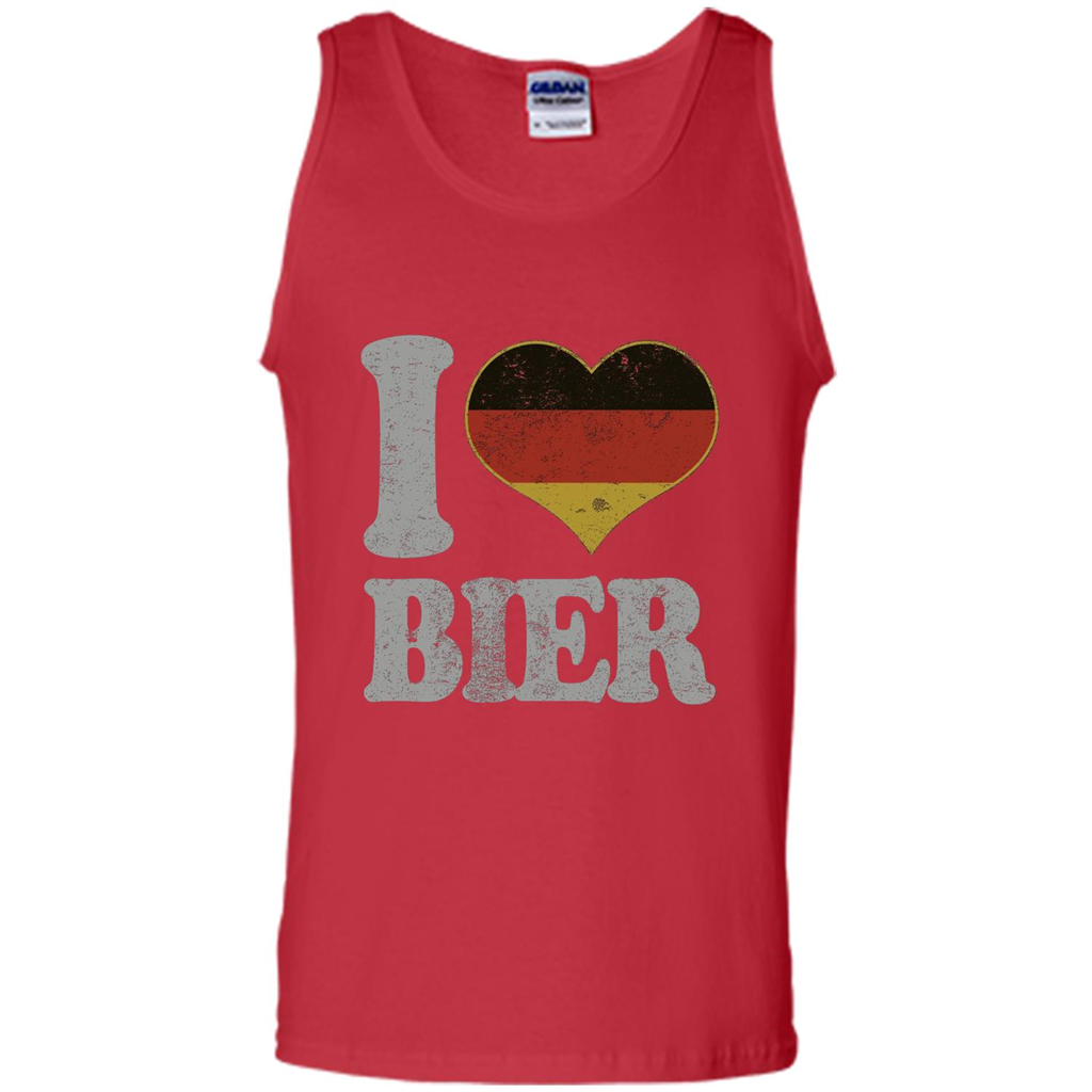 Oktoberfest T Shirt Germany Drinking Beer I Love Bier T-shirt Red