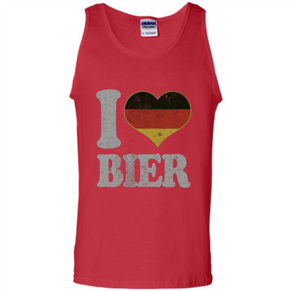 Oktoberfest T Shirt Germany Drinking Beer I Love Bier T-shirt Red