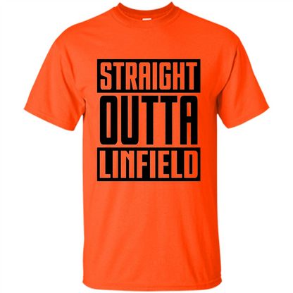 Straight Outta Linfield T-shirt Orange