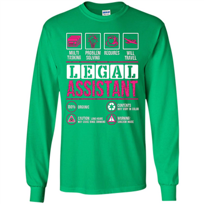 Legal Assistant T-shirt Funny Legal Assistant T-shirt Irish Green