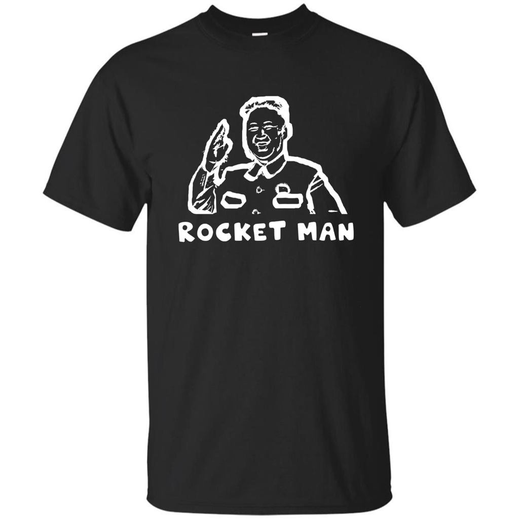 Kim Jong Un North Korea Rocket Launch T-shirt Donald Trump T-shirt Black