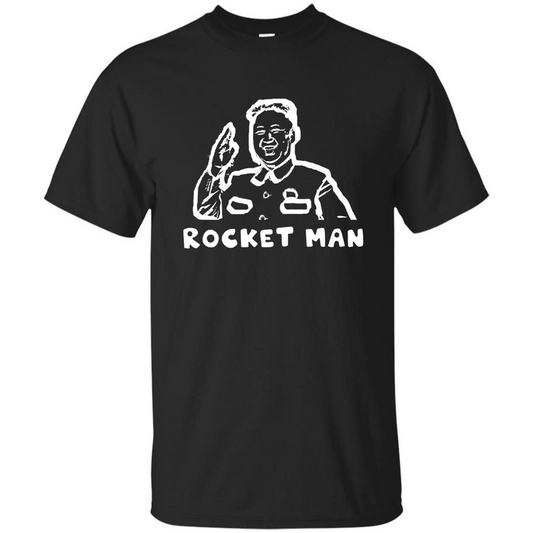 Kim Jong Un North Korea Rocket Launch T-shirt Donald Trump T-shirt Black