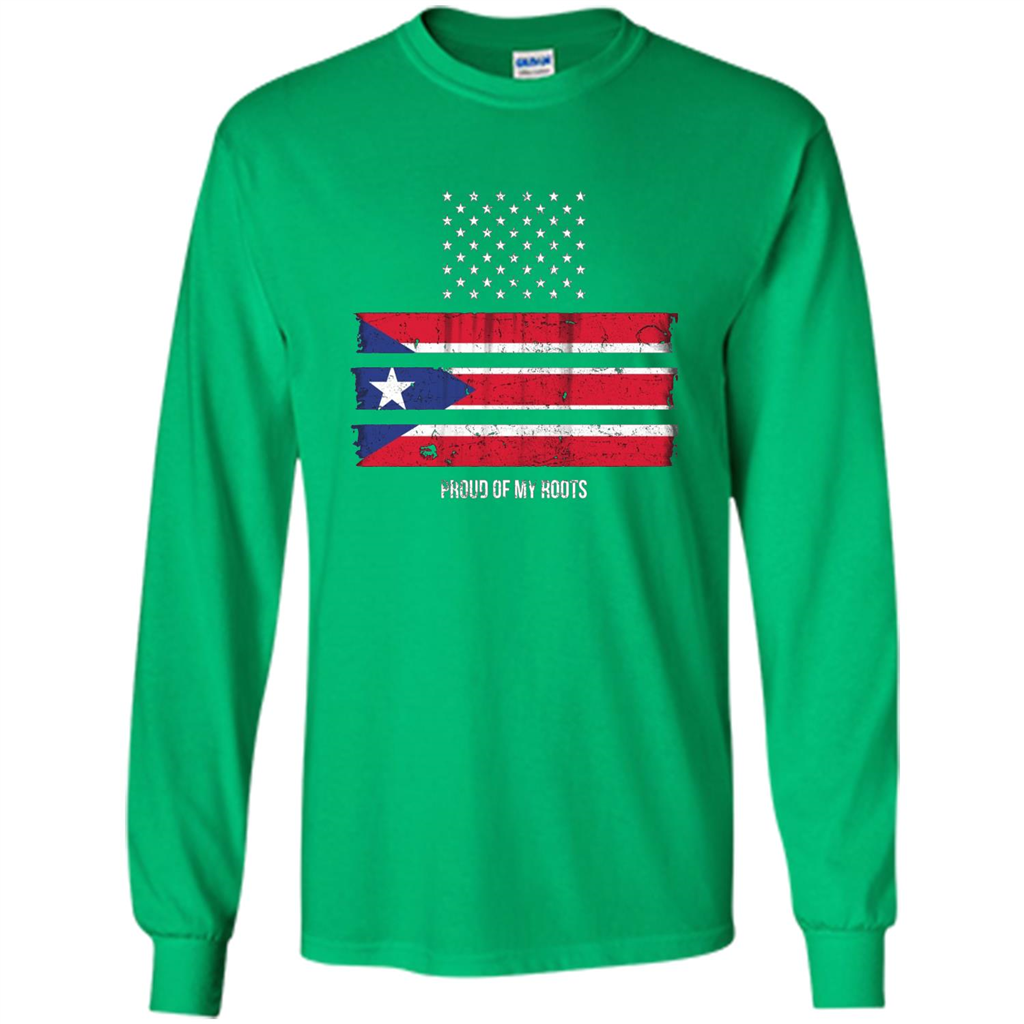 Puerto Rico USA Flag Pride T-Shirt Irish Green
