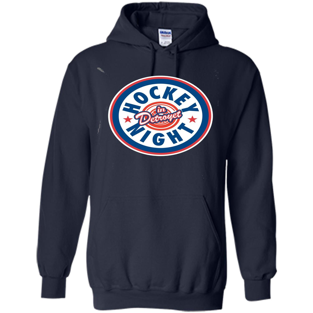 Hockey Night In Detroyet T-shirt Navy