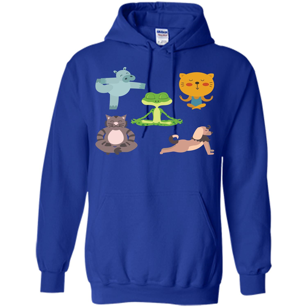 Yoga Animals T-shirt Sphynx Yoga Royal
