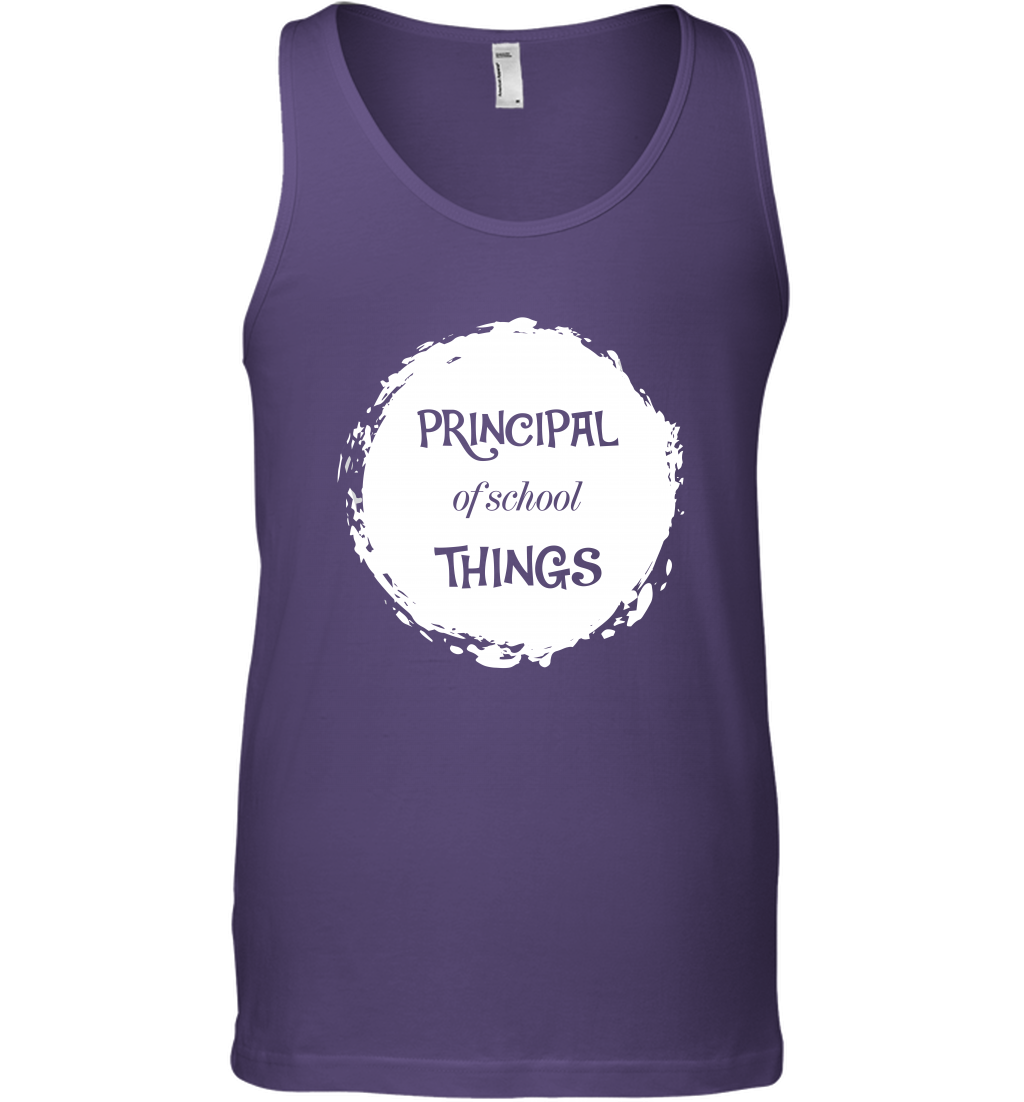 Principal Of School Things Shirt Tank Top Tank Top Purple