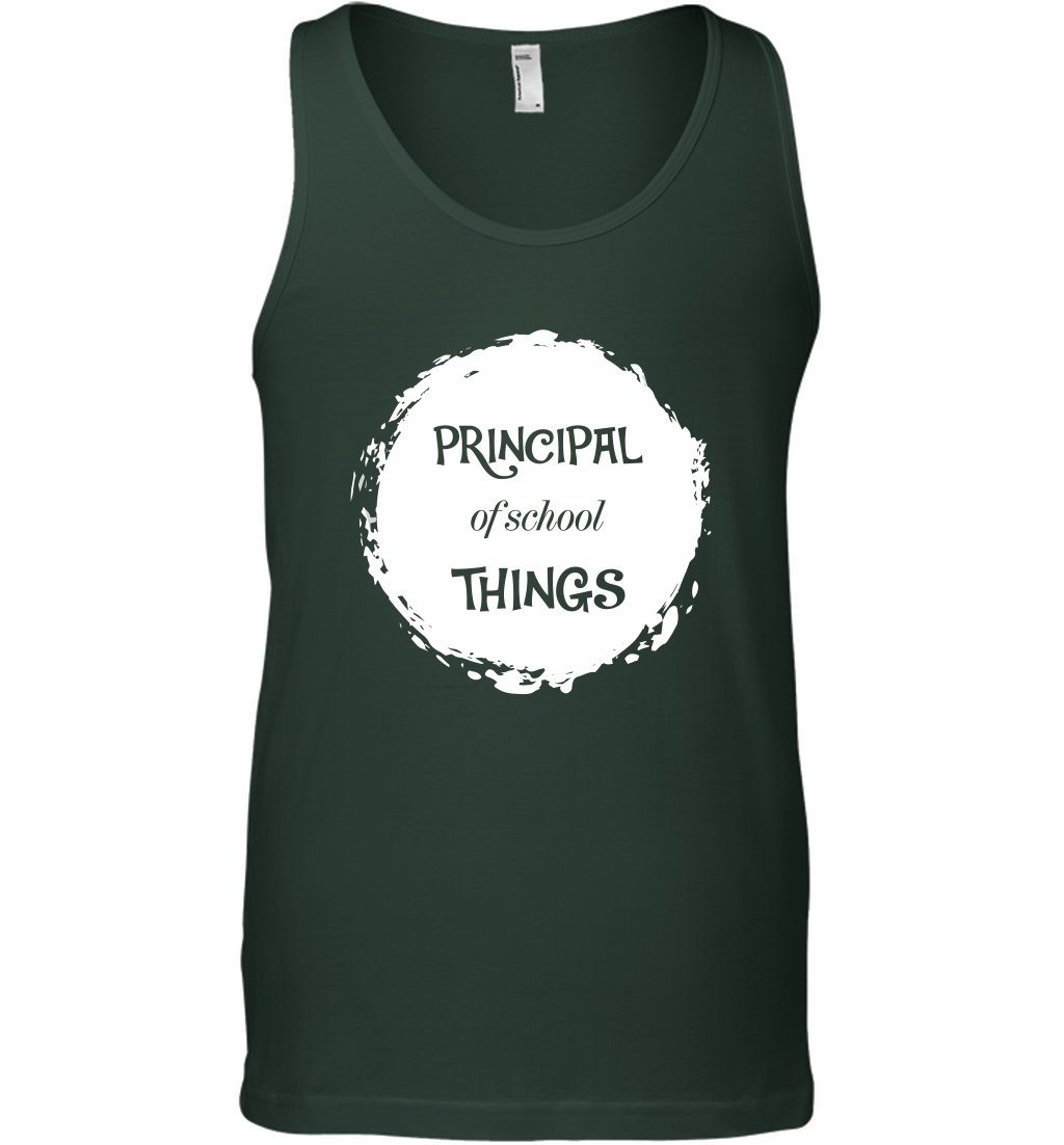 Principal Of School Things Shirt Tank Top Tank Top Forest Green