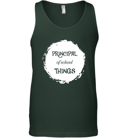 Principal Of School Things Shirt Tank Top Tank Top Forest Green